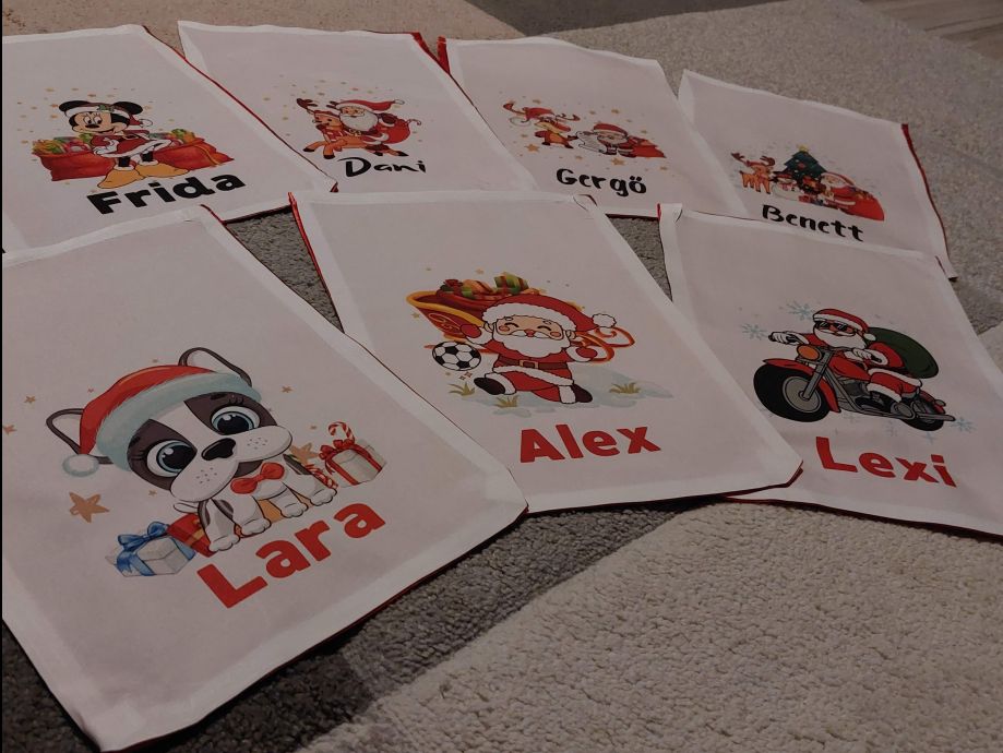 Névre szóló Mikulás zsák