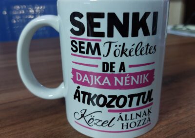 Egyedi bögre óvodának, óvónőknek – elkészült munka
