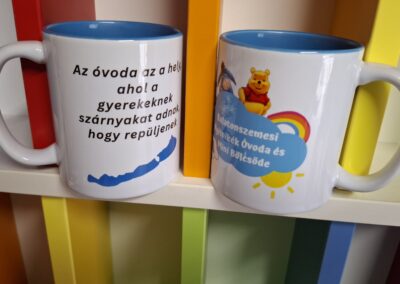 Egyedi bögre óvodának, óvónőknek – elkészült munka