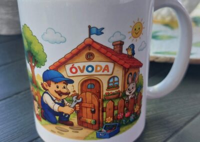 Egyedi bögre óvodának, óvónőknek – elkészült munka
